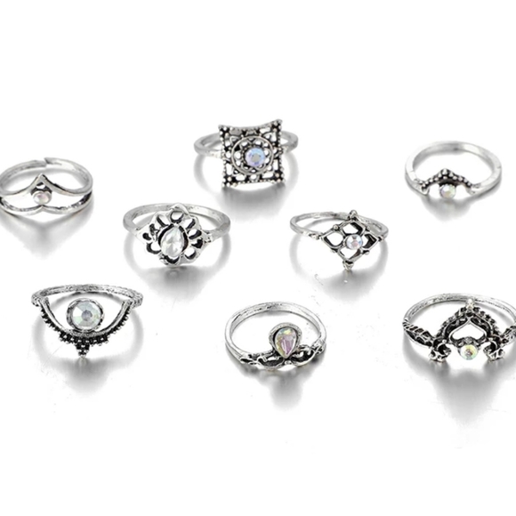 *Willow* Silver Ring Set - Picture 4 of 6